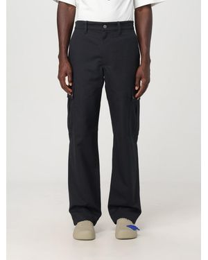 Burberry Cotton-Blend Cargo Trousers - Blue