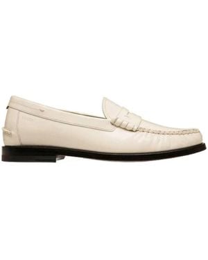 Bally Cologny Coelo Leather Moccassins, Brand Size 36 Us - Natural