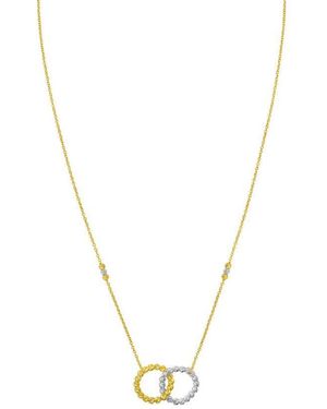Tresorra 14K & Tt Interlocking Necklace - Metallic
