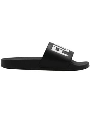 VTMNTS Slogan-Print Slides, Brand Size 36 (Us - Black