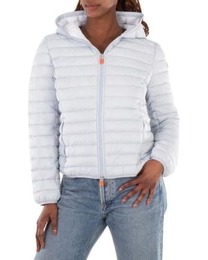 Save The Duck Daisy Hooded Puffer Jacket, Brand Size 1 - Gray