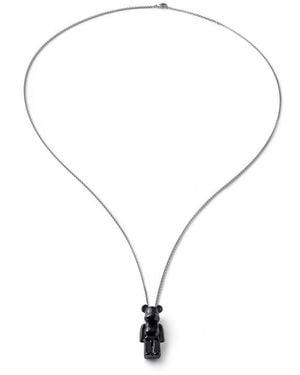 Baccarat Crystal Bear-Necklace - Metallic