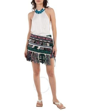 Sacai Ladies Rug Jacquard Shorts - Black