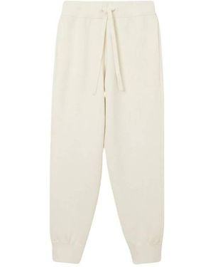Burberry Larkan Cashmere Blend Jogging Pants - White