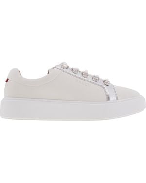 Bally Asaka Leather Low-Top Trainers, Brand Size 40 Us - White