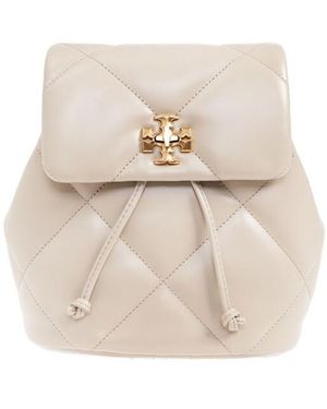 Tory Burch Kira Diamond Small Leather Backpack - Natural