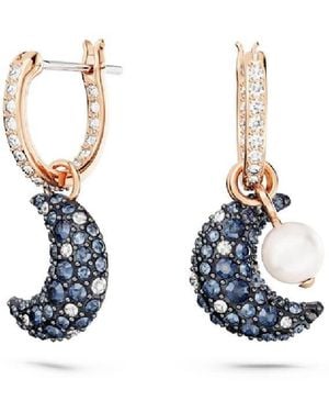 Swarovski Luna Drop Earrings - Blue