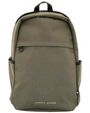 Tommy Hilfiger Logo Laptop Sleeve Backpack - Green