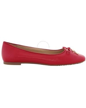 Michael Kors Nori Leather Ballet Flats, Brand Us - Red