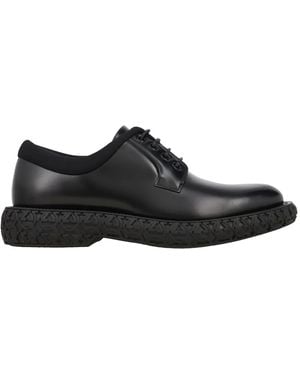 Ferragamo Ferragamo Mark Leather Derby Shoes - Black