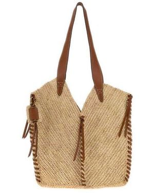 Isabel Marant Rafia Tampa Shopping Bag Natural/Cognac Borse A Mano
