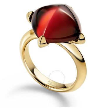 Baccarat Medicis Vermeil Crystal Ring 2807014 - Red