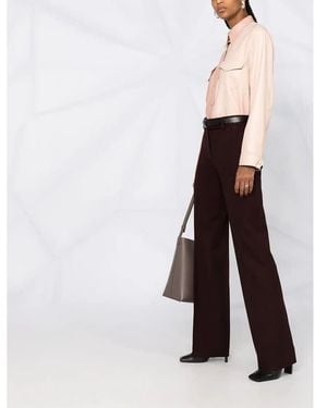 Ferragamo Straight-Leg Trousers - White
