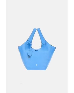 Polo Ralph Lauren Leather Tote Polo Play - Blue