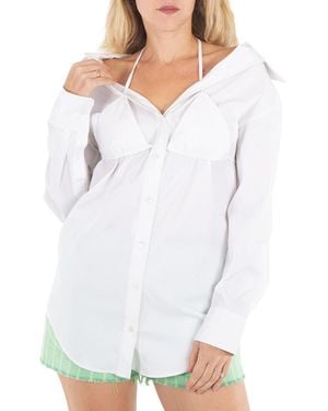 Alexander Wang Ladies Layered Bikini Shirt - White
