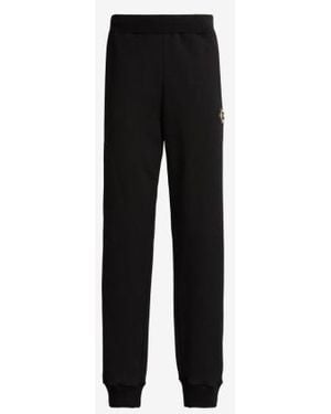 Roberto Cavalli Logo Cotton Jogger Pants - Black