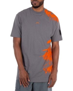 A_COLD_WALL* A Cold Wall Brushstroke Cotton T-Shirt - Grey