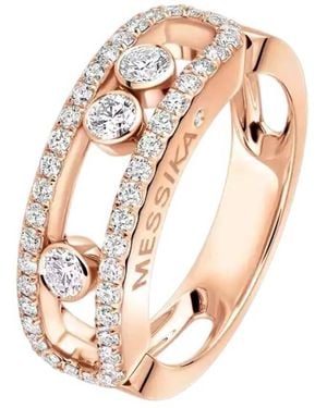 Messika Move Classique Pave Diamond Ring - Pink