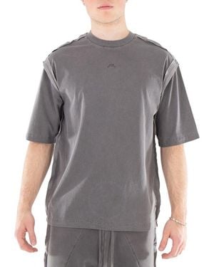 A_COLD_WALL* A Cold Wall Facade Cotton T-Shirt - Grey