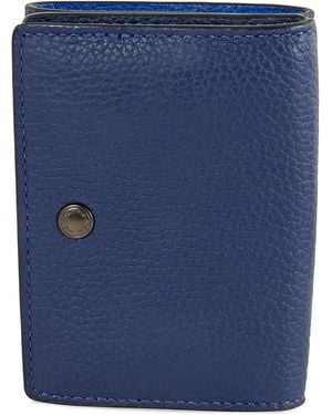 COACH Origami Colourblock Leather Coin Wallet - Blue