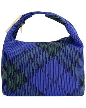 Burberry Medium Peg Duffle Bag - Blue