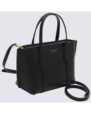 Tory Burch Leather Perry Mini Tote - Black