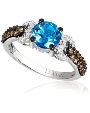 Le Vian Ladies Ocean Topaz Rings Set - Blue