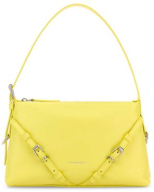 Givenchy Leather Mini Voyou Shoulder Bag - Yellow