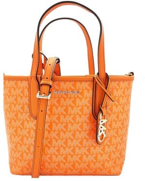 Michael Kors Open Tote Cross Body Handbag - Orange