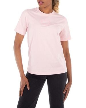 Burberry 'Margot' Embroidery Logo T-Shirt - Pink