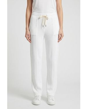 Brunello Cucinelli Relaxed Cotton Trousers, Size Medium - White