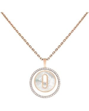 Messika Lucky Move 18K Rose Diamond Necklace - Metallic