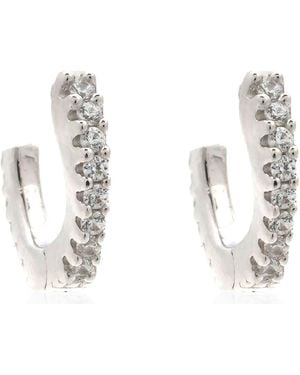 Apm Monaco Sterling Eclat Small Hoop Earrings - Metallic