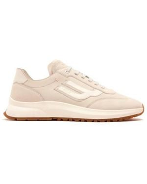 Bally Demyl Calf Nubuk Low-Top Trainers, Brand Size 7.5 Us - Natural