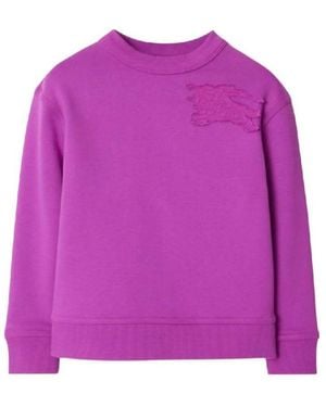 Burberry Toddler Mathew Ekd Cotton Sweatshirt - Purple