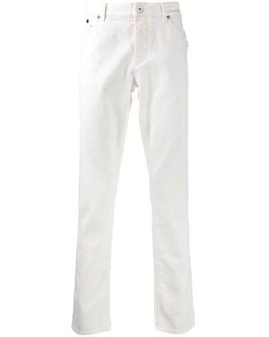 Brunello Cucinelli Straight-Leg Pants, Brand Size 58 (Us - White