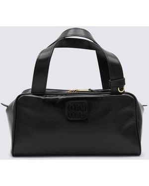Miu Miu Leather Top Handle Bag - Black