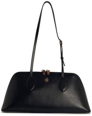 Bally Praline Top Handle Tote Bag - Black