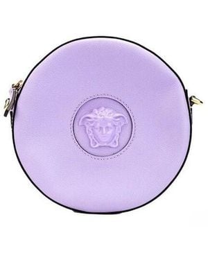 Versace Round Disco Crossbody Bag - Purple