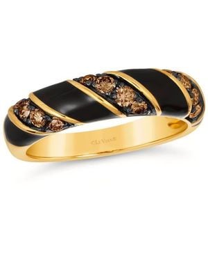 Le Vian Ladies Chocolate On Chocolate Rings Set - Metallic