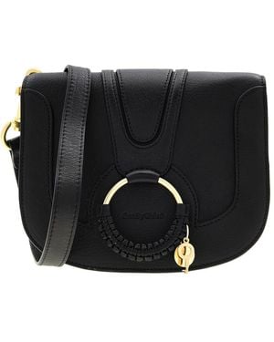 See By Chloé Hana Leather Shoulder Bag - Black