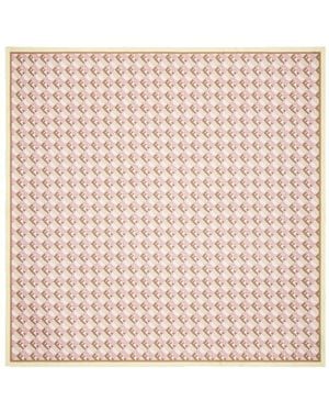 Fendi Ff Geometric Square Silk Foulard - Pink