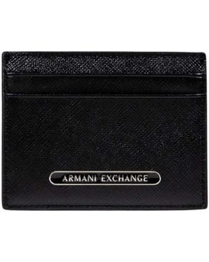 ARMANI EXCHANGE Milano Credit Card Holder One Size - Black