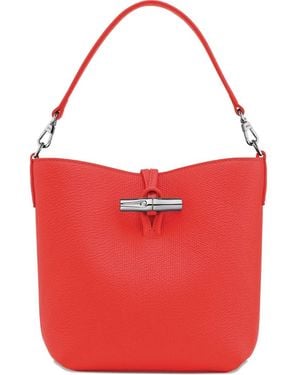 Longchamp Le Roseau Xs Bucket Bag - Red