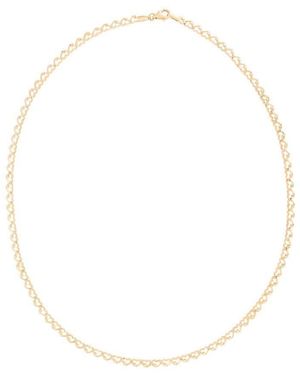 Tresorra 14K Heart Link Chain Necklace - Metallic