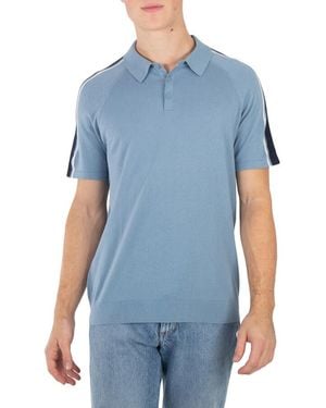 Michael Kors Stripe Polo Shirt - Blue