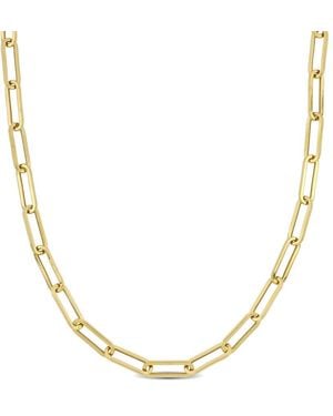 Amour 4.3Mm Paperclip Chain Necklace - Metallic