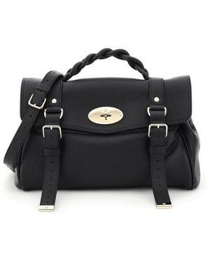 Mulberry Alexa Medium Hammered Leather Bag - Black