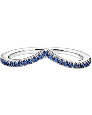 PANDORA Timeless Wish Sparkling Sterling Ring - Blue