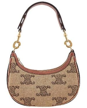ショルダーバッグ・ポシェット Celine Ava Medium Triomphe Suede Shoulder Bag Women's Medium Ava Triomphe bag in suede calfskin and